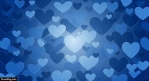 Blue heart background image 5