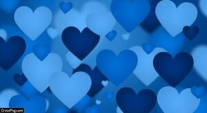 Blue heart background image 6