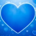 Blue heart background image