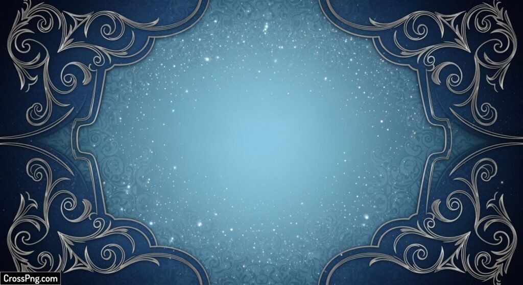 Blue invitation background image 2