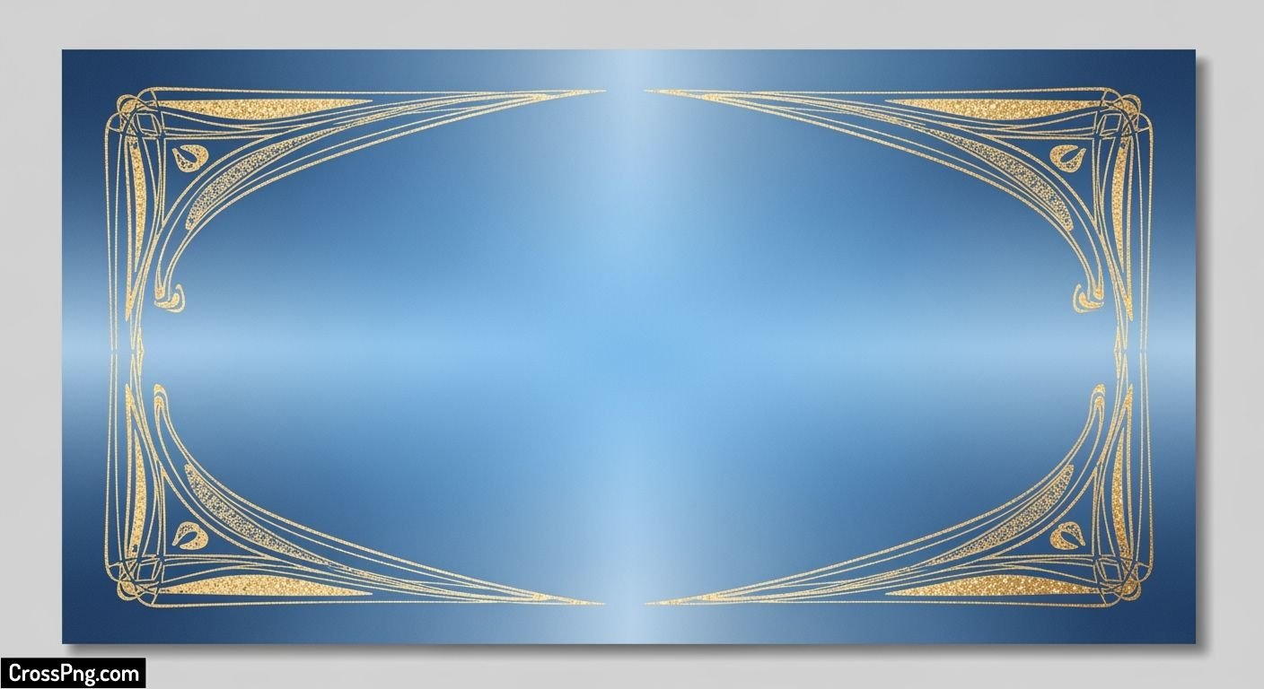 Blue invitation card background image