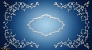 Blue invitation card background image