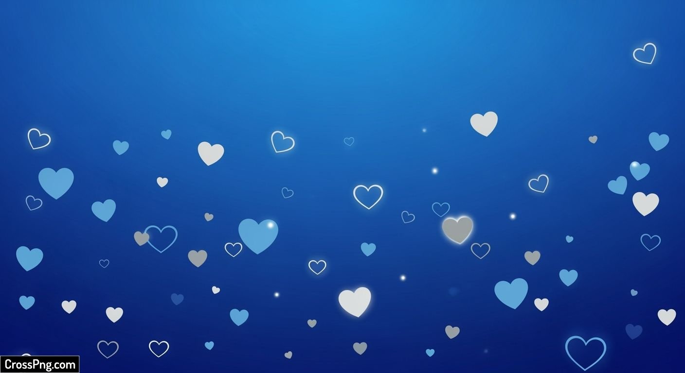 Blue love background image