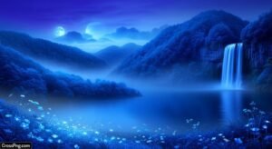Blue nature background image 3