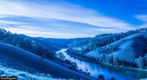 Blue nature background image