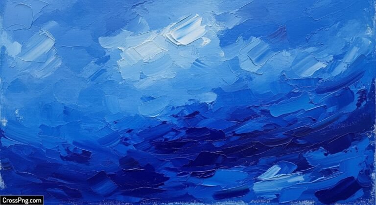 Blue oil painting background image 3