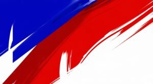 Blue red white background image 2