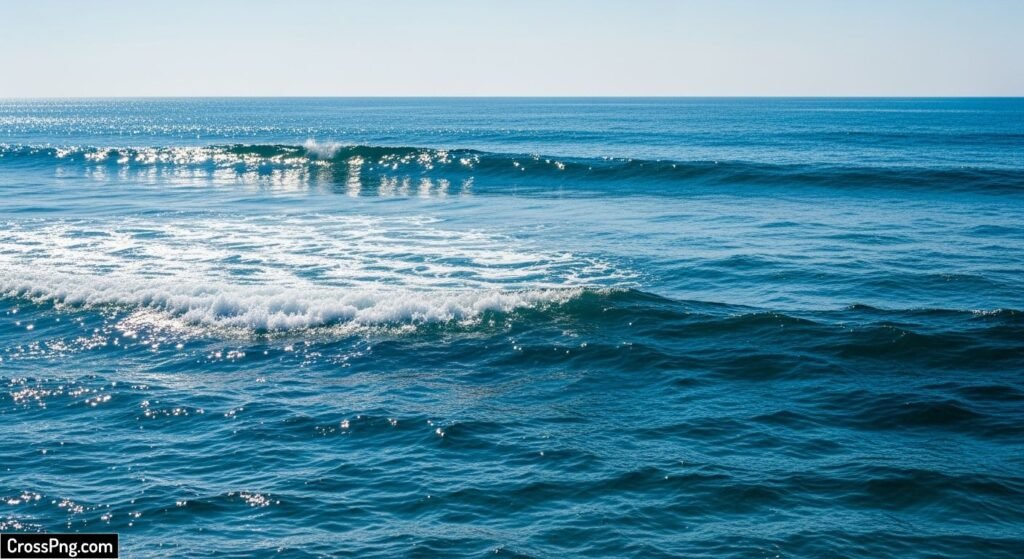 Blue sea background image 2