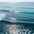 Blue sea background image