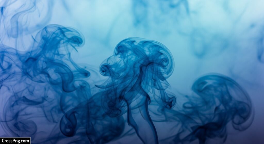 Blue smoke background image 4