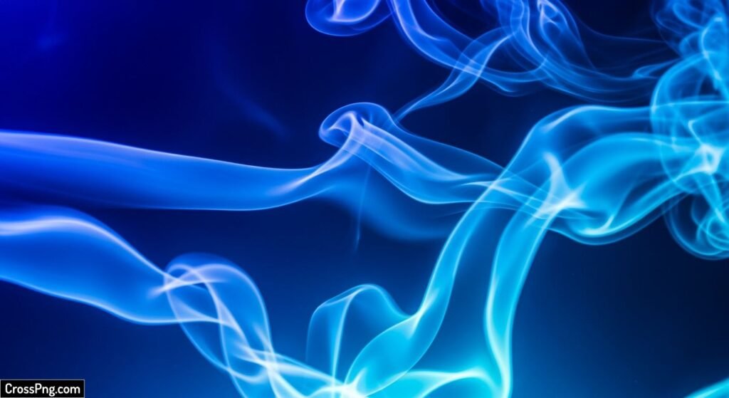 Blue smoke background image 6