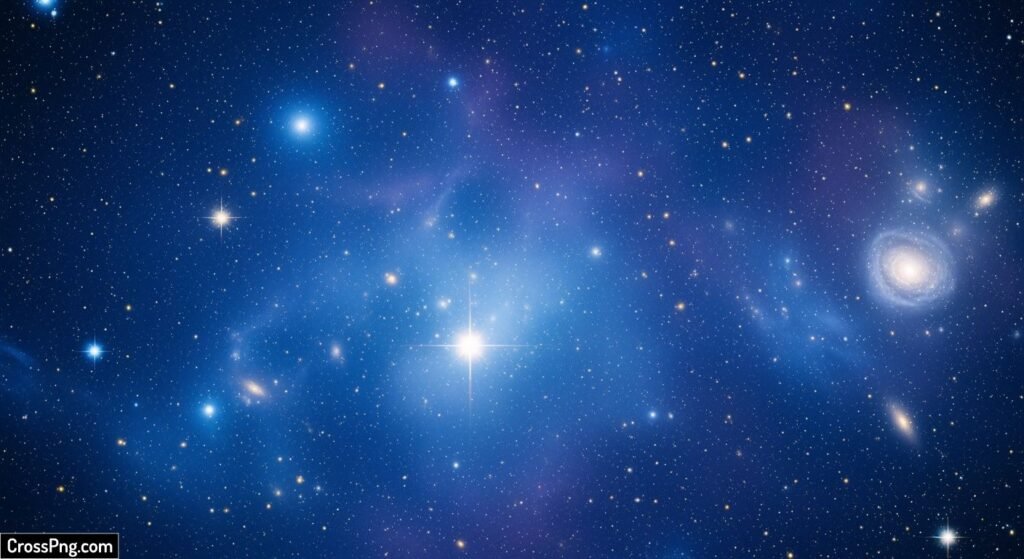 Blue star background image