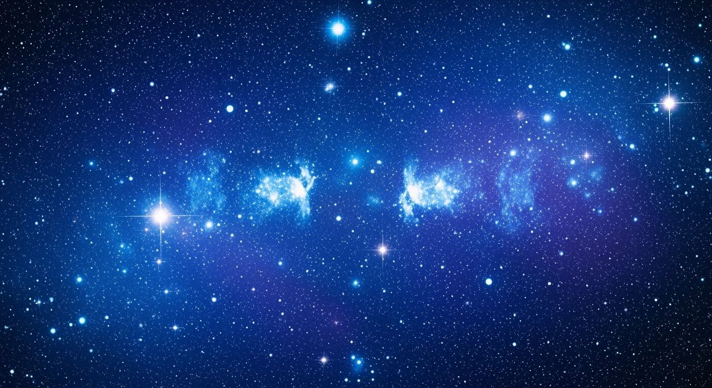 Blue star background image 4