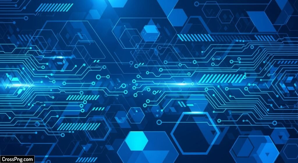 Blue tech background image