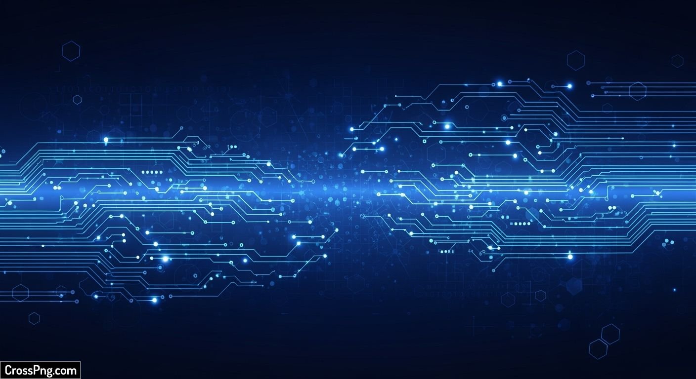 Blue tech background image 2