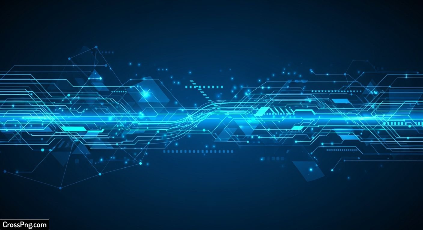 Blue technology background image