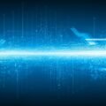 Blue technology background image