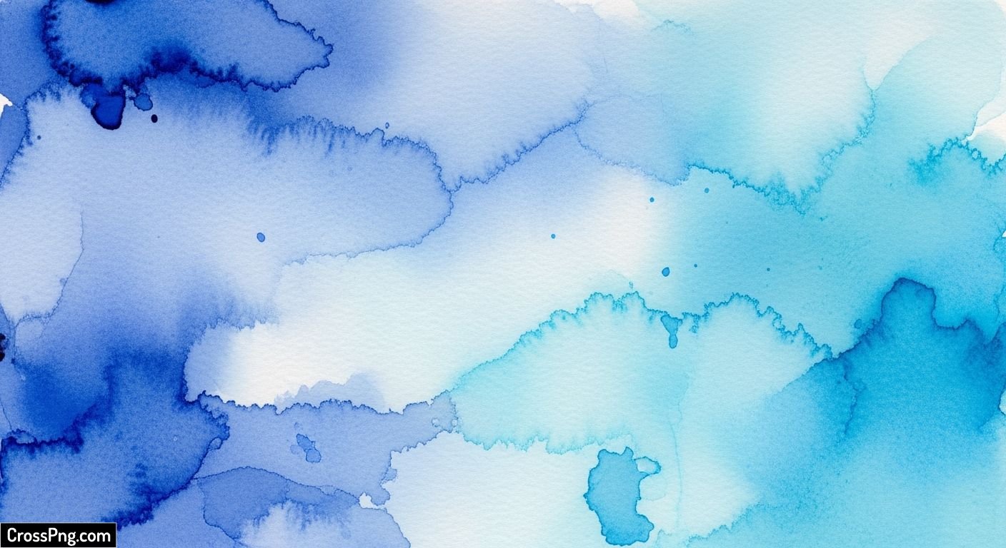Blue watercolor background image 2