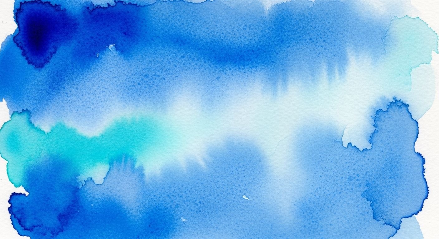 Blue watercolor background image 4