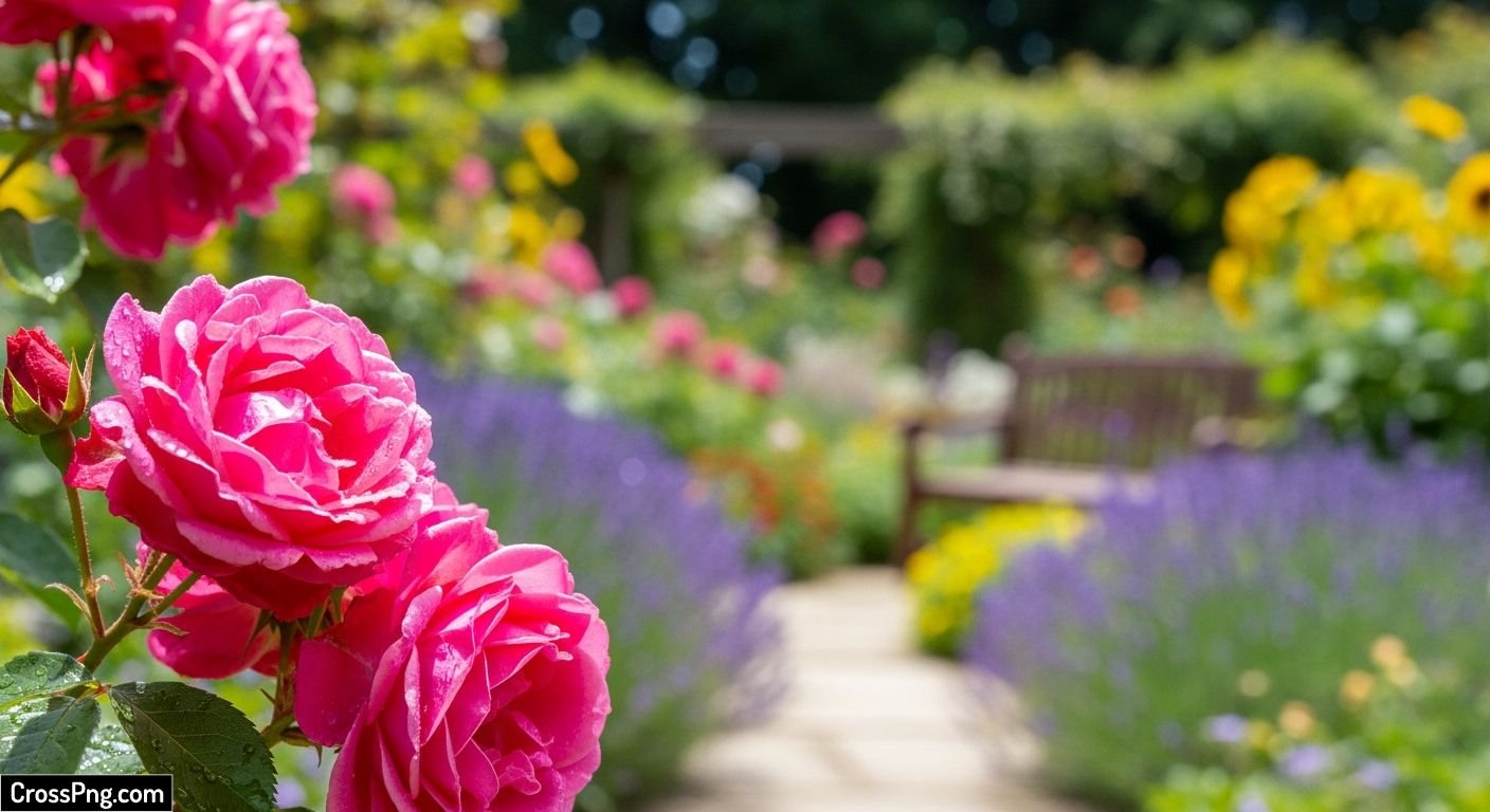 Blur garden background hd image