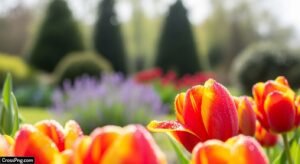 Blur garden background image 2