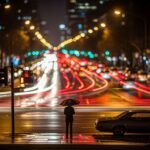 Blur night background image
