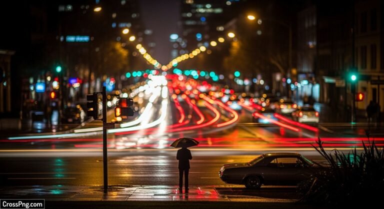 Blur night background image
