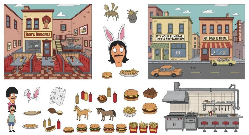 Bobs burgers background assets image