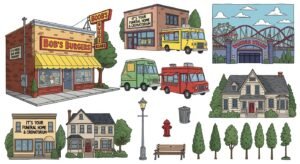 Bobs burgers background assets image 4