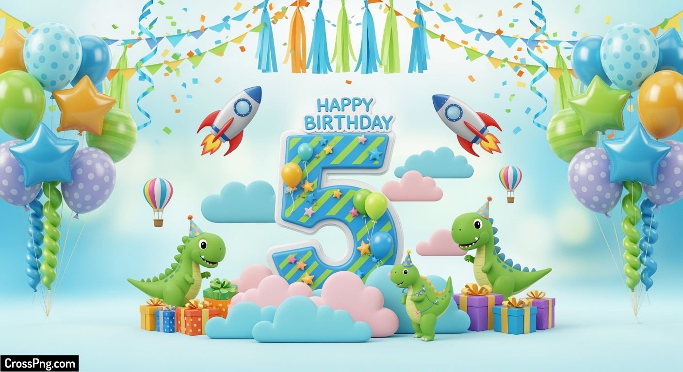 Boy birthday background image