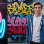 Boys photo editing background image