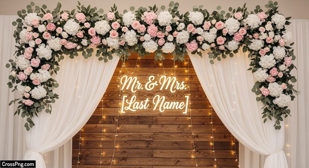 Bride background decoration image