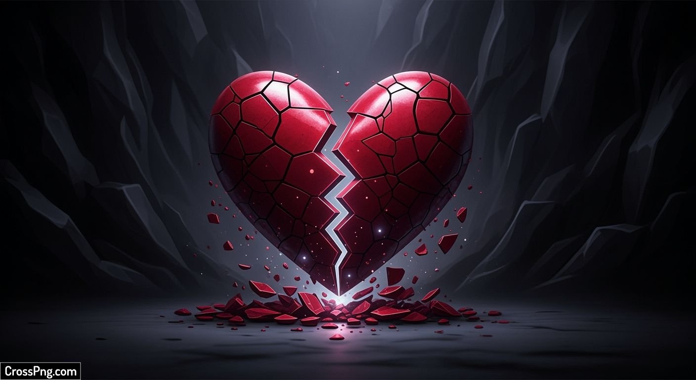 Broken heart background image 2