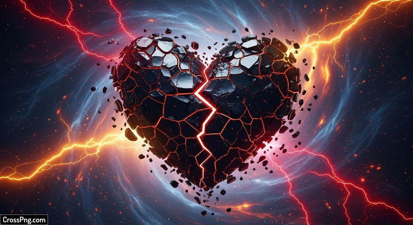 Broken heart background image 3