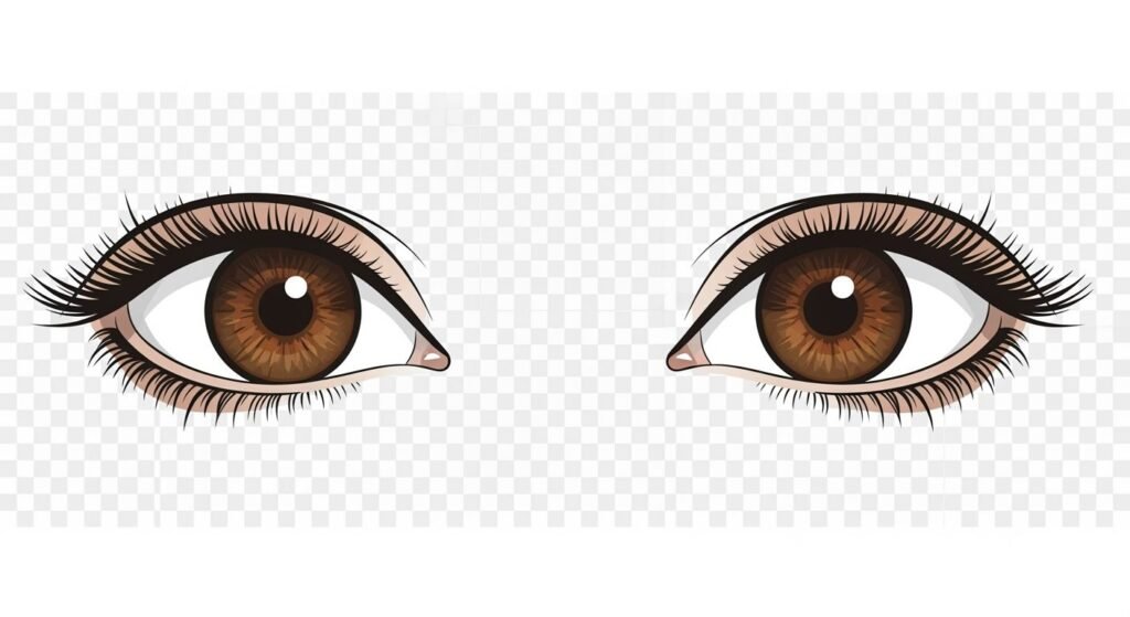 Brown eyes clipart no background image