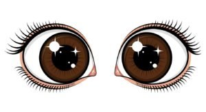 Brown eyes clipart no background image 2