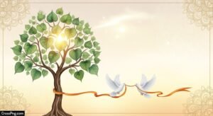 Buddhist wedding card background image 3