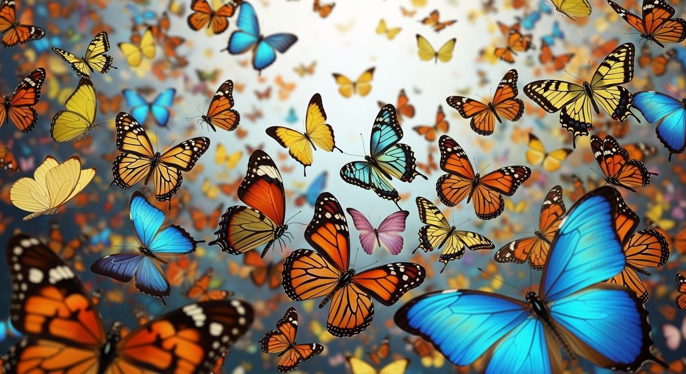 Butterflies background image 2