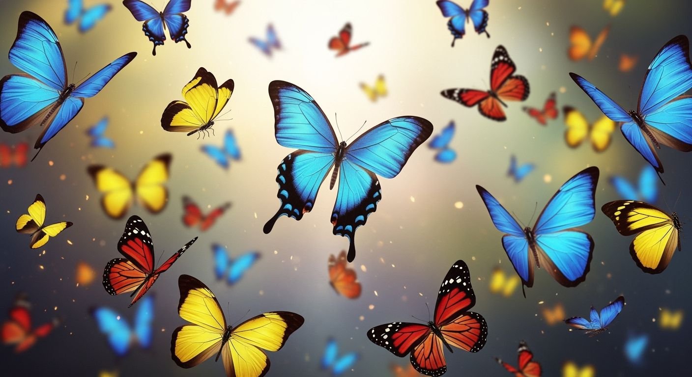 Butterflies background image 3