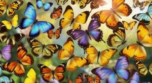 Butterfly background image 2