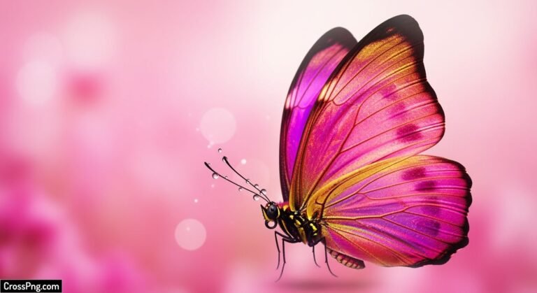 Butterfly background pink image