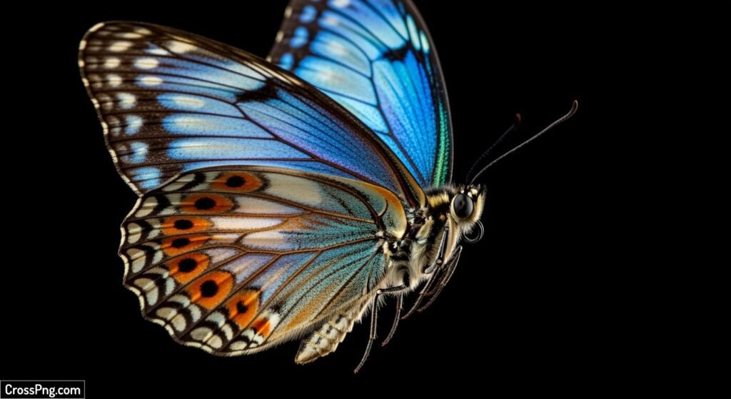 Butterfly black background image