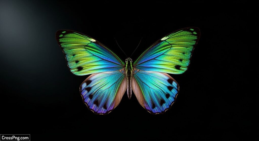 Butterfly black background image 2