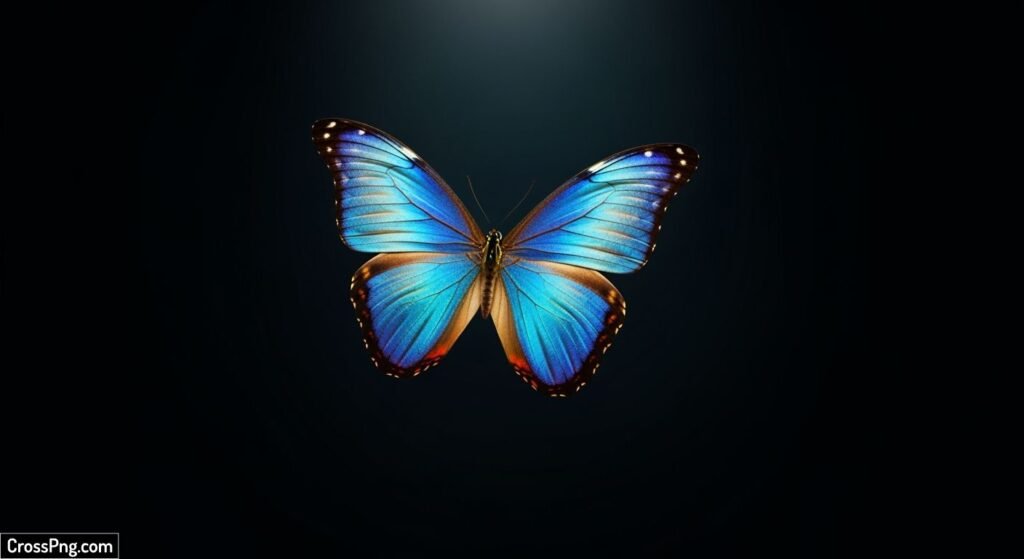 Butterfly black background image 3