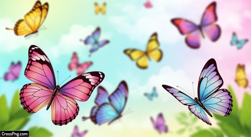 Butterfly theme background image