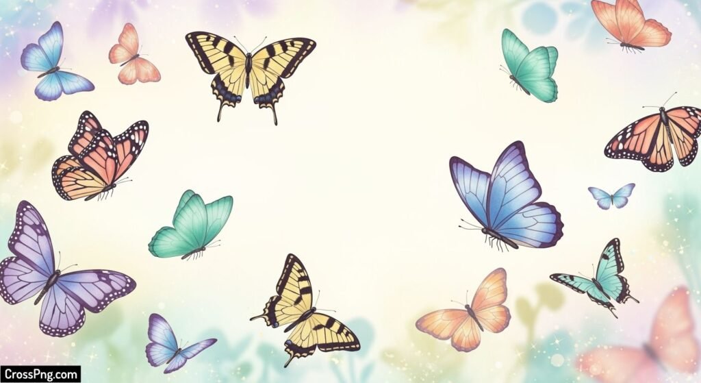 Butterfly theme background image