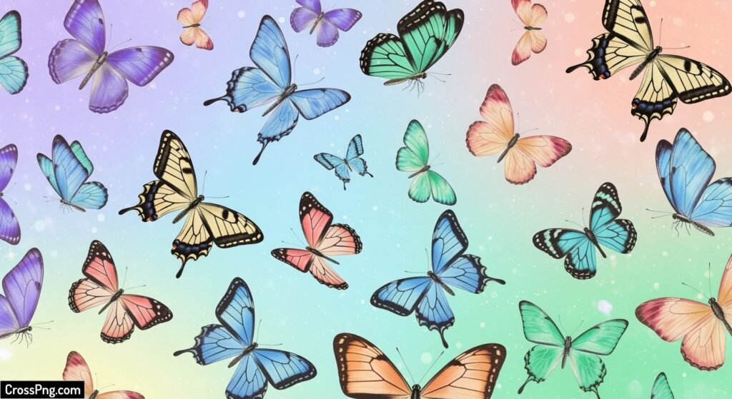 Butterfly theme background image 3