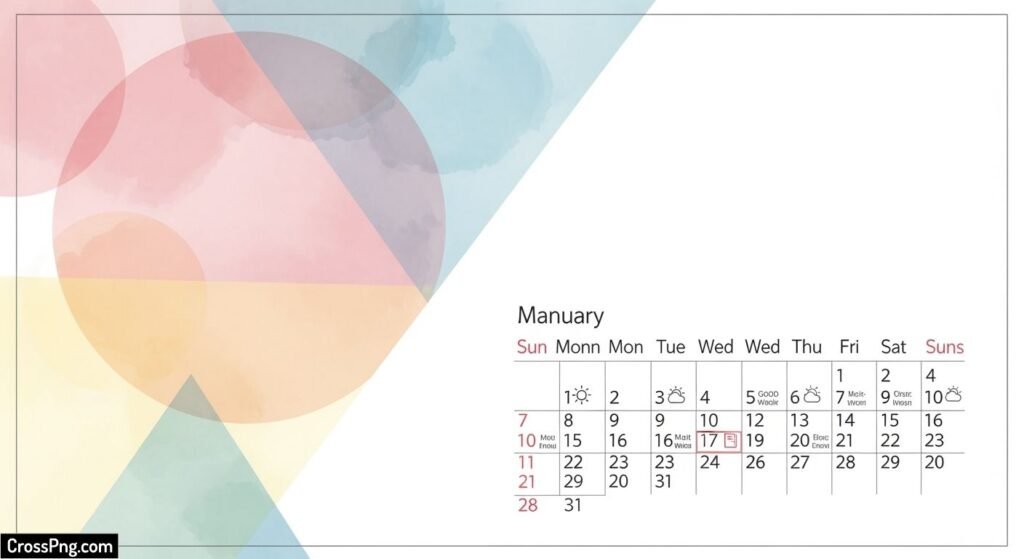 Calendar background design image