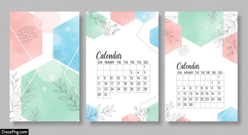 Calendar background design image 2