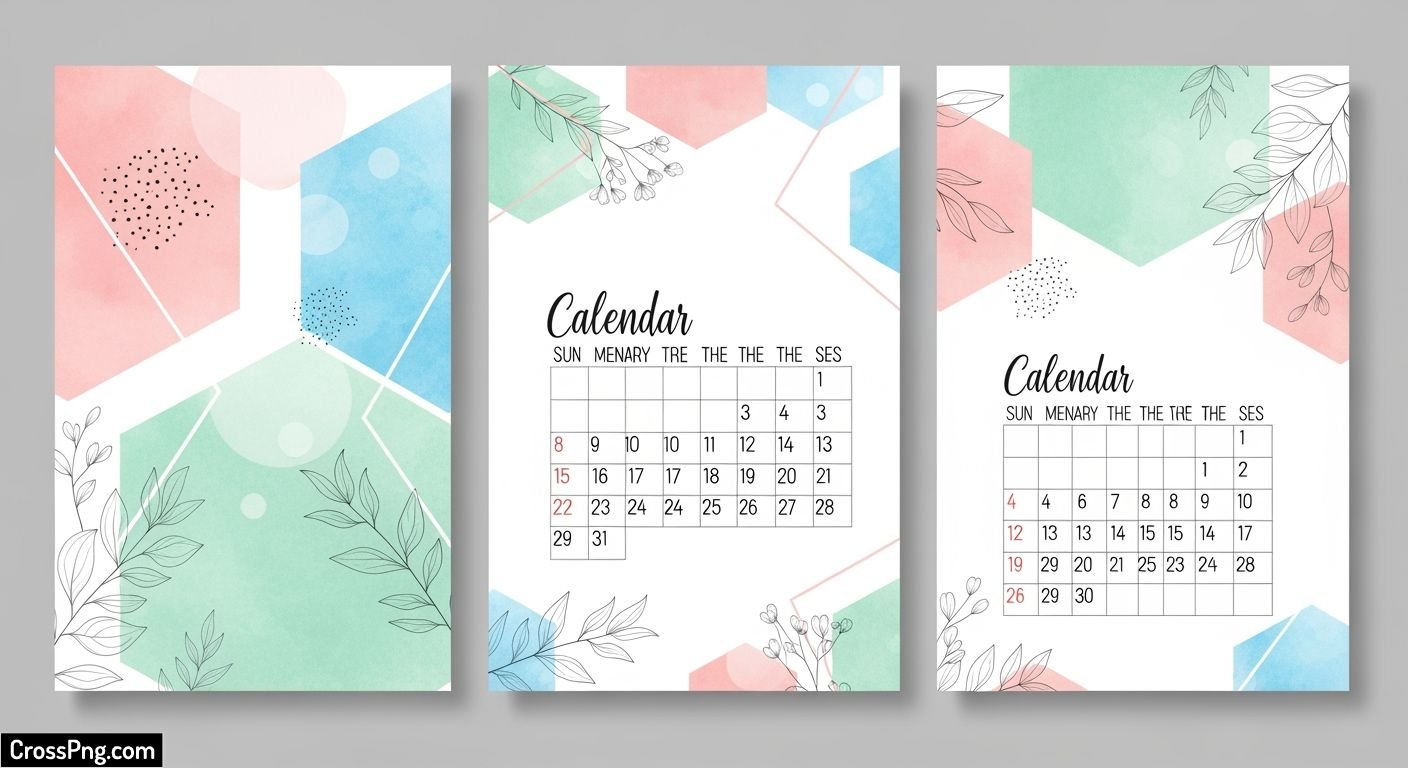 Calendar background design image 2